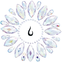 Наклейка с украшением Leg Avenue Fluer body jewels sticker: Для кого Унисекс