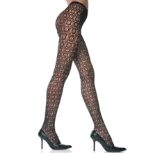 Колготки с оригинальным узором Music Legs, O/S (черные): Для кого Для женщин