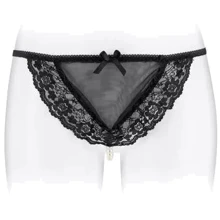 Трусики-стринги с жемчужной ниткой Fashion Secret KATIA Black: Для кого Для женщин