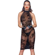 Платье Noir Handmade F240 Midi tulle dress with velvet straps Вlack, XXL: Для кого Для женщин