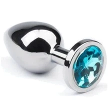 Анальна пробка, Silver Topaz, L: Для кого унісекс