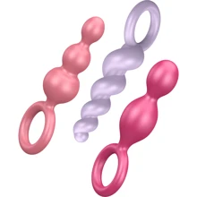 Satisfyer Plugs set of 3 набор анальных пробок, разноцветный: Для кого Унисекс