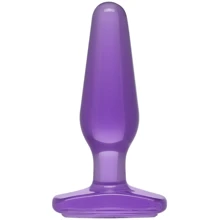 Анальная пробка Doc Johnson Crystal Jellies Butt Plug Medium (фиолетовый): Для кого Унисекс
