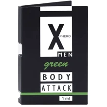 Духи з феромонами для чоловіків X phero Men Green Body Attack, 1 ml: Для кого Для мужчин