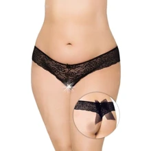 Женские стринги SoftLine G-String 2436, Plus Size, XL (black): Для кого Для женщин