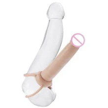 Насадка для двойного проникновения Accommodator Dual Penetrators, 15.5x3 см, телесный: Для кого Для мужчин