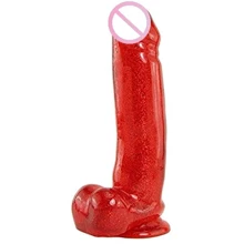 Фаллоимитатор Carmen's Fun Cock 8 inch Jel-Lee, Red Glitter 18х4.5 см: Назначение Вагинальные