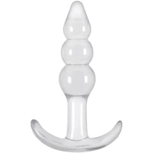 Анальная пробка Jelly Rancher T-plug Ripple, 7.6x3.2 см, прозрачный: Для кого Унисекс