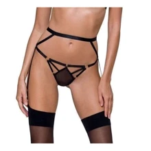 Стринги из стреп MEGGY THONG black S/M - Passion Exclusive: Для кого Для женщин