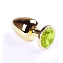 Анальна пробка, Gold Beryl, L: Для кого унісекс