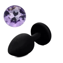 Силиконовая анальная пробка с кристаллом Silicon Black 05 ( размер S ), SKN-SIL-BLACK 05: Для кого Унисекс