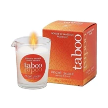 Масажна свічка для жінок TABOO Peche Sucre Bougie, 60 гр: Тип Свічка