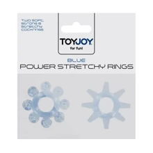 Набор из 2 шт колец на пенис Power stretchy Rings Blue, 3006009938: Производитель Toy Joy