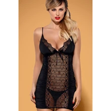 Комплект Obsessive Mokettina chemise, S / M: Для кого Для жінок