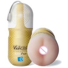 Мини-мастурбатор Topco Sales Vulcan Love Skin Masturbator Ripe Anus Vibe - анус с вибрацией, 15х6,5 см: Для кого Для мужчин
