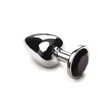Анальна пробка, Silver Black Diamond, L: Для кого унісекс