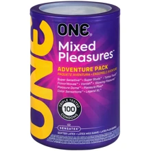 Набор презервативов ONE Mixed Pleasures 100 шт, мегапак тюб: Тип Для максимальной защиты
