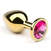 Анальна пробка, Gold Pink-Rhodolite, L: Для кого унісекс