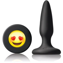 NSNovelties Mojis Mini Plug #ILY маленькая анальная пробка, 7x2 см, черный: Для кого Унисекс
