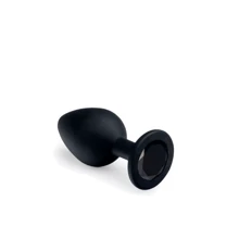 Анальний корок CRYSTAL Black Silicone, Black Diamond, M: Для кого Унисекс