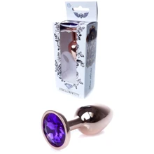 Анальная пробка с кристаллом BOSS of TOYS Boss Series - Jewellery Red Gold PLUG Purple S, BS6400110: Для кого Унисекс