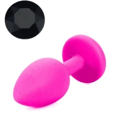 Силиконовая анальная пробка с кристаллом Silicon Pink 05 ( размер S ), SKN-SIL-PINK 05: Для кого Унисекс