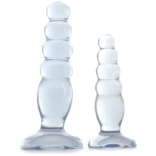 Набор анальных пробок Doc Johnson Anal Delight Trainer Kit, 2 шт, прозрачный: Для кого Унисекс