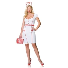 Костюм медсестры Leg Avenue Nurse Knocrout, M/L (белый): Для кого Для женщин