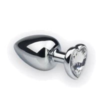 Анальна пробка, Silver Heart Diamond, L: Для кого унісекс