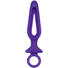 Анальная пробка Pipdream Silicone Groove Probe, 10,25х3,25 см, фиолетовый: Для кого Унисекс