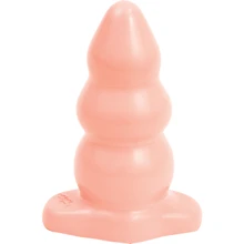 Анальна пробка Tripple Ripple Butt Plug Large, 11.6x6 см, тілесний: Для кого унісекс