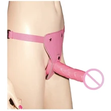 Рожевий страпон для жінок Pleasure Harness with Dong, 16x3,5 см: Для кого Для жінок