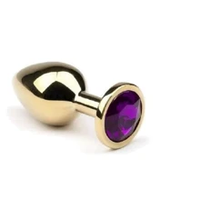 Анальна пробка, Gold Amethyst, S: Для кого унісекс