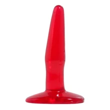 Анальная пробка Basix Mini Butt Plug, 11x2 см, красный: Для кого Унисекс