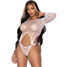 Боді Leg Avenue Top bodysuit with thong back White: Для кого Для женщин