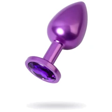Анальная пробка с кристаллом Metal By Toyfa Purple Anal Plug Аmethyst: Для кого Унисекс
