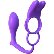 Эрекционное кольцо Ass-Gasm Vibrating Rabbit на пенис и мошонку с анальным стимулятором: Производитель Pipedream