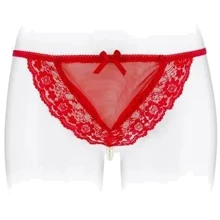 Трусики-стринги с жемчужной ниткой Fashion Secret KATIA Red: Для кого Для женщин