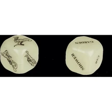 Неонові кубики Sex Dice Kamasutra Neon, 2 шт.: Виробник OOTB