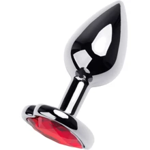 Анальная пробка с кристаллом Metal By Toyfa Silver anal plug ruby: Для кого Унисекс