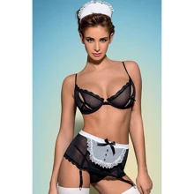 Сексуальный костюм Obsessive Maidme set, L/XL: Для кого Для женщин