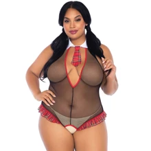 Костюм школьницы Leg Avenue Roleplay Schoolgirl + 1X-2X Black: Для кого Для женщин