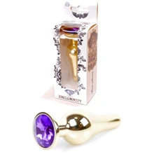 Анальная пробка с кристаллом BOSS of TOYS Boss Series - Jewellery Gold BUTT PLUG Purple, BS6400070: Для кого Унисекс