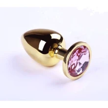 Анальна пробка, Gold Pink Topaz, L: Для кого унісекс