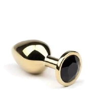 Анальна пробка, Gold Black Diamond, S: Для кого унісекс