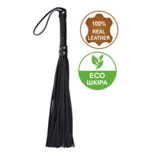 Флоггер из комбинированной кожи Flirty COMBO Leather - Black, BM-00010: Производитель Flirty