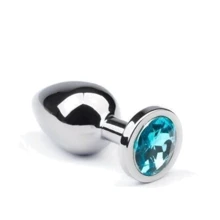 Анальная пробка, Silver Topaz, M: Для кого Унисекс
