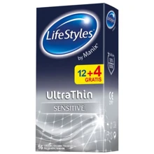LifeStyles латексні презервативи ULTRATHIN 12 + 4 шт: Тип Ультратонкі