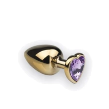 Анальная пробка CRYSTAL Gold Heart Tourmalin, L: Для кого Унисекс