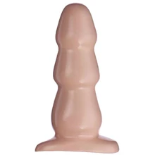Анальна пробка Tripple Ripple Butt Plug Medium, 10.4x4 см, тілесна: Для кого унісекс